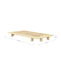 Karup Design Bettgestell »JAPAN BED Futonbett aus FSC®zertifiziertem Massivholz,Eiche, bequem« Erhältlich für Matratzen Breite 90, 120, 140, 160 oder 180 cm,zeitlos, , inkl. Lattenrost, ohne Matratze, Made in Europa