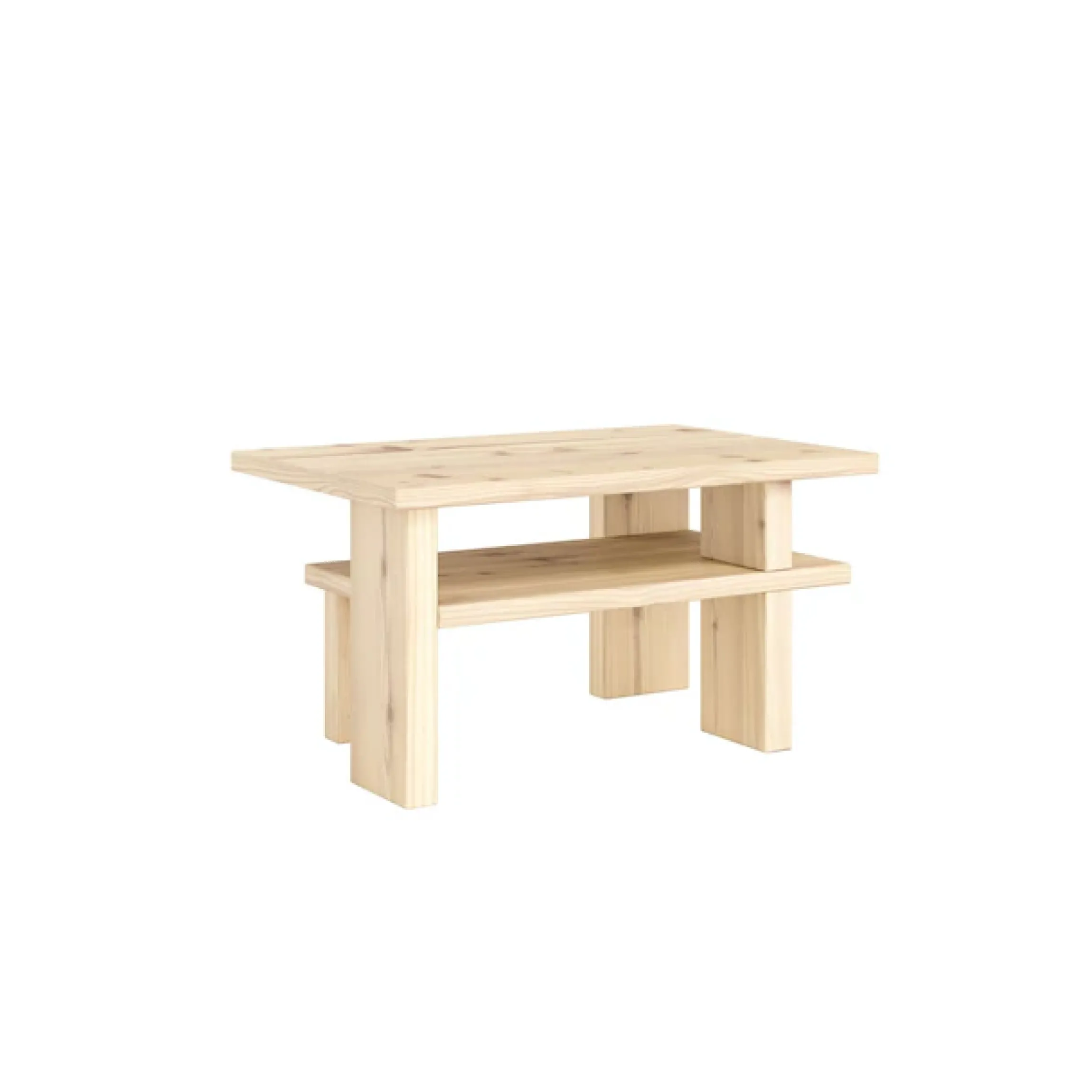 Karup Design Couchtisch »Japan Kaffeetisch kompakt, stilvoll, funktional, Made in Europe« vielseitig einsetzbar, aus massivem FSC®-zertifiziertes Massivholz