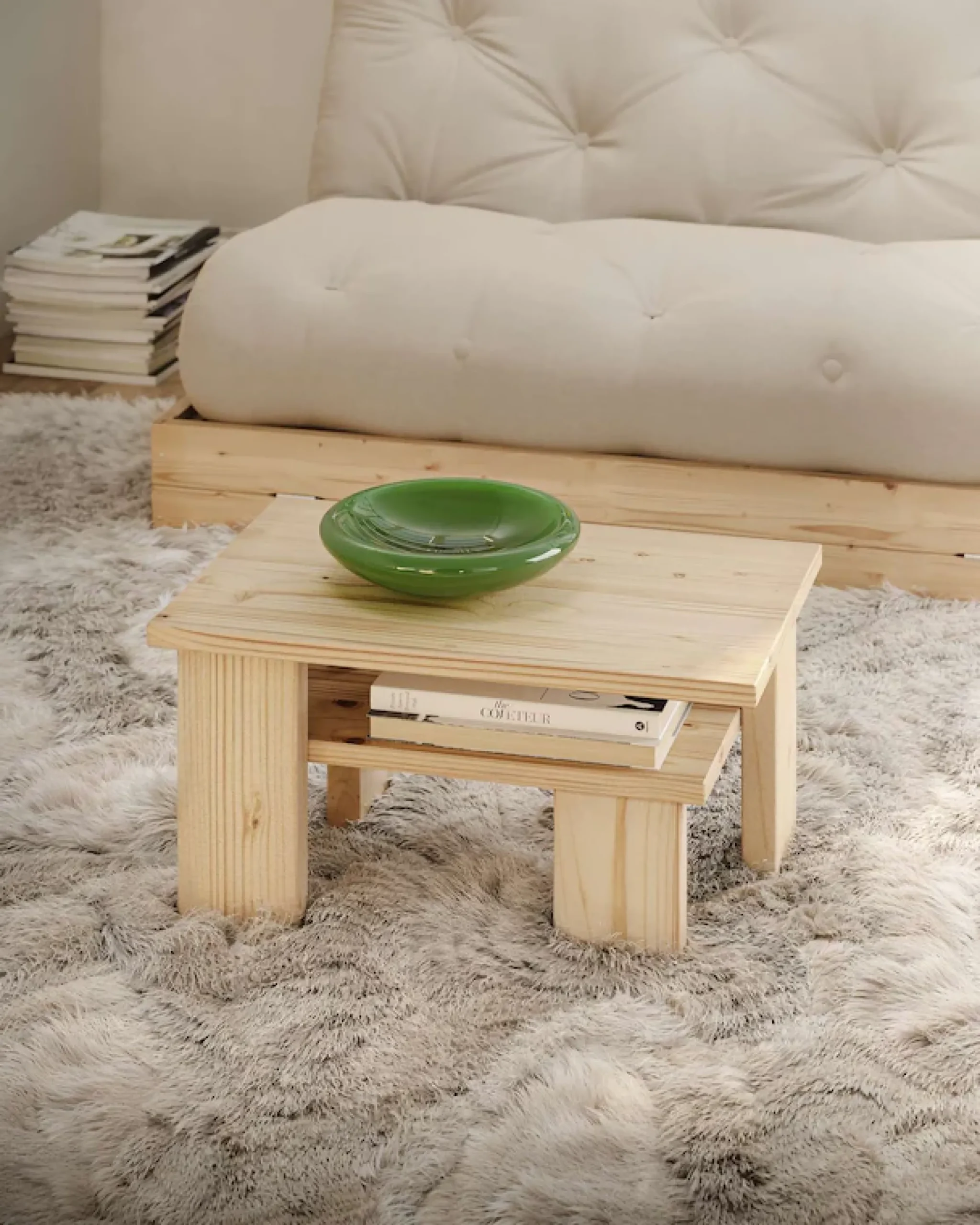 Karup Design Couchtisch »Japan Kaffeetisch kompakt, stilvoll, funktional, Made in Europe« vielseitig einsetzbar, aus massivem FSC®-zertifiziertes Massivholz
