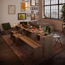Karup Design Esstisch »Join-In Dining Table 2-teiliger Esstisch aus FSC®-Massivholz« kombinierbar oder einzeln nutzbar, robust, skandinavisches Design