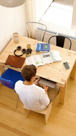 Karup Design Esstisch »Tuck Dining Table, mit Stauraum, aus FSC®-zertifiziertem Massivholz« Platzsparender Esstisch, vielseitig einsetzbar, bis zu 6 Personen