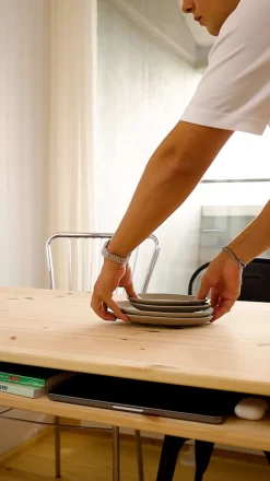 Karup Design Esstisch »Tuck Dining Table, mit Stauraum, aus FSC®-zertifiziertem Massivholz« Platzsparender Esstisch, vielseitig einsetzbar, bis zu 6 Personen