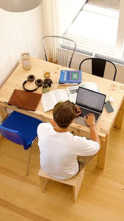 Karup Design Esstisch »Tuck Dining Table, mit Stauraum, aus FSC®-zertifiziertem Massivholz« Platzsparender Esstisch, vielseitig einsetzbar, bis zu 6 Personen