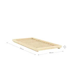 Karup Design Futonbett »FSC® Massivholz Futonbett, excl. Matratze, mit Lattenrost« Minimalistisches Design, ein zeitloser Klassiker für moderne Räume