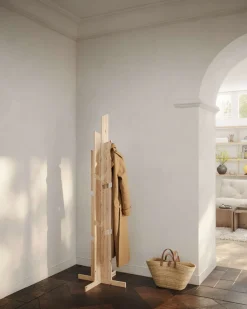 Karup Design Garderobenständer »Keeper Coat Stand, Kleiderständer mit 12 Haken, Made in Europe« frei stehend,vielseitig einsetzbar, FSC®-zertifiziertes Massivholz,