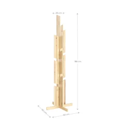Karup Design Garderobenständer »Keeper Coat Stand, Kleiderständer mit 12 Haken, Made in Europe« frei stehend,vielseitig einsetzbar, FSC®-zertifiziertes Massivholz,