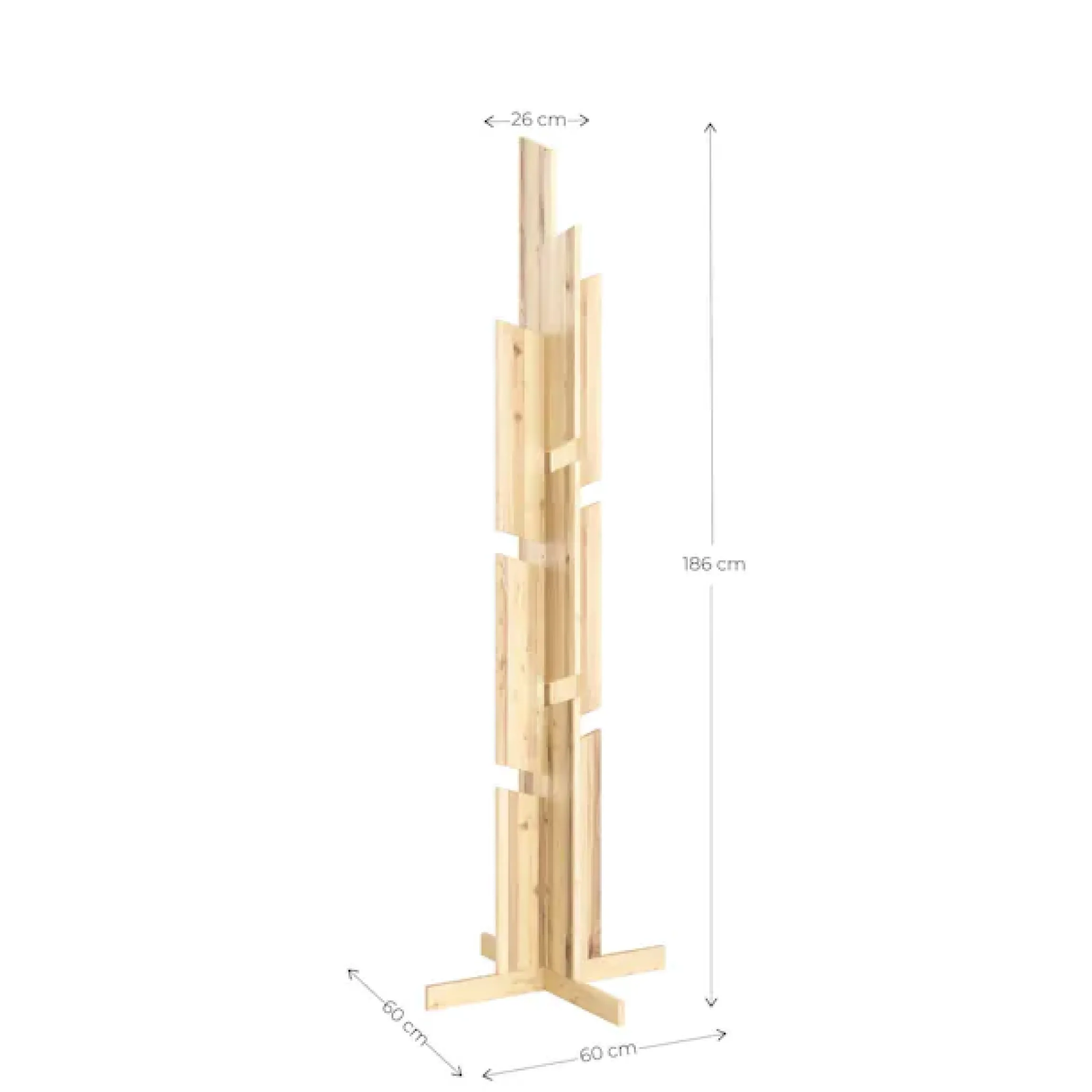 Karup Design Garderobenständer »Keeper Coat Stand, Kleiderständer mit 12 Haken, Made in Europe« frei stehend,vielseitig einsetzbar, FSC®-zertifiziertes Massivholz,