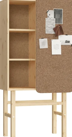 Karup Design Hochkommode »Slide« Aus massiven Kiefernholz und Kork Pinwand