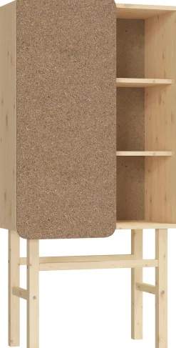 Karup Design Hochkommode »Slide« Aus massiven Kiefernholz und Kork Pinwand