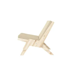 Karup Design Loungesessel »Sway Lounge Chair, ohne Armlehnen, aus FSC®-zertifiziertem Massivholz« Matratze mit Bouclé-Bezug in mehreren Farben, Made in Europe