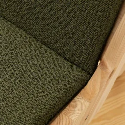 Karup Design Loungesessel »Sway Lounge Chair, ohne Armlehnen, aus FSC®-zertifiziertem Massivholz« Matratze mit Bouclé-Bezug in mehreren Farben, Made in Europe