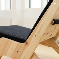 Karup Design Loungesessel »Sway Lounge Chair, ohne Armlehnen, aus FSC®-zertifiziertem Massivholz« Matratze mit Bouclé-Bezug in mehreren Farben, Made in Europe
