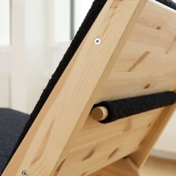 Karup Design Loungesessel »Sway Lounge Chair, ohne Armlehnen, aus FSC®-zertifiziertem Massivholz« Matratze mit Bouclé-Bezug in mehreren Farben, Made in Europe