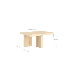 Karup Design Nachttisch »Japan Bed side table, FSC®-zertifiziertes Massivholz, made in Europe« B 45 cm, T 34 cm, H 23 cm. Beidseitig ansetzbar,Eiche, speziell für Japan Bed entworfen ? perfekt integriert & passend