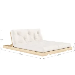 Karup Design Schlafsofa »Flip Sofabed, Made in Europe, mehrere Farben, vielseitig einsetzbar« inkl. handgefertigte Futonmatratze, FSC®-zertifiziertes Massivholz