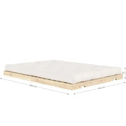 Karup Design Schlafsofa »Flip Sofabed, Made in Europe, mehrere Farben, vielseitig einsetzbar« inkl. handgefertigte Futonmatratze, FSC®-zertifiziertes Massivholz