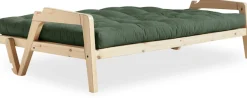 Karup Design Schlafsofa »Grab, inkl. Futonmatratze - aus massivem Kieferholz, 130x190 cm« Mit Holzstruktur, inkl. Futonmatratze, Liegefläche 130x190 cm