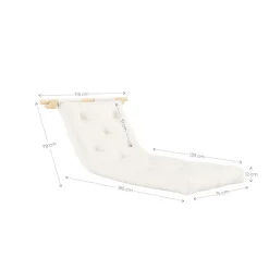 Karup Design Schlafsofa »Hooked Sofa Bed / Sleeper Chair – Sitz- oder Schlafplatz, platzsparend« Futonmatratze inkl. Halterungsset aus FSC®-zertifiziertem Massivholz