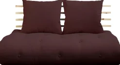 Karup Design Schlafsofa »Shinsano, futonstil, Rückenrahmen und zweiteiligem Kissenset« aus massivem Kiefernholz, faltbarer Matratze, multifunktional, Scandi