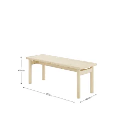 Karup Design Sitzbank »PACE BENCH« aus FSC®-zertifiziertem Kiefernholz, Größe 120 x 40 cm.