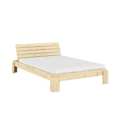 Karup Design Stauraumbett »Layers Bed Headboard, Bettgestell mit Stauraumkopfteil, mehrere Größen« inkl. Lattenrost, excl. Matratze, FSC®-zertifiziertes Massivholz