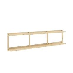 Karup Design Wandregal »Groove Shelving Wide, Wandregal, Aufbewahrung, Deko, Platzsparend« (B/T/H ca: 192x25,5x47,5cm),inkl. 6 Abnehmbare Regalböden aus FSC®-zertifiziertem Massivholz