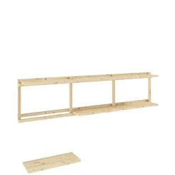 Karup Design Wandregal »Groove Shelving Wide, Wandregal, Aufbewahrung, Deko, Platzsparend« (B/T/H ca: 192x25,5x47,5cm),inkl. 6 Abnehmbare Regalböden aus FSC®-zertifiziertem Massivholz