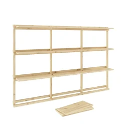 Karup Design Wandregal »Groove Shelving Big, Wandregal, Aufbewahrung, Deko, Platzsparend« (BxTxH ca: 192x25,5x127),inkl. 12 Abnehmbare Regalböden aus FSC®-zertifiziertem Massivholz