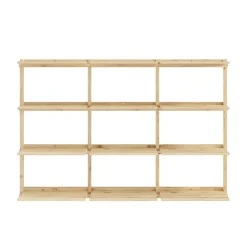 Karup Design Wandregal »Groove Shelving Big, Wandregal, Aufbewahrung, Deko, Platzsparend« (BxTxH ca: 192x25,5x127),inkl. 12 Abnehmbare Regalböden aus FSC®-zertifiziertem Massivholz