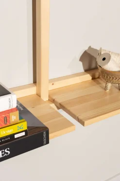 Karup Design Wandregal »Groove Shelving Big, Wandregal, Aufbewahrung, Deko, Platzsparend« (BxTxH ca: 192x25,5x127),inkl. 12 Abnehmbare Regalböden aus FSC®-zertifiziertem Massivholz