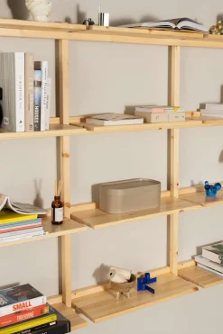 Karup Design Wandregal »Groove Shelving Big, Wandregal, Aufbewahrung, Deko, Platzsparend« (BxTxH ca: 192x25,5x127),inkl. 12 Abnehmbare Regalböden aus FSC®-zertifiziertem Massivholz