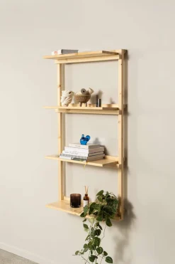 Karup Design Wandregal »Groove Shelving Narrow, Wandregal, Aufbewahrung, Deko, Platzsparend« (B/H/T ca: 66x25,5x127cm),inkl. 4 Abnehmbare Regalböden aus FSC®-zertifiziertem Massivholz