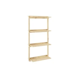 Karup Design Wandregal »Groove Shelving Narrow, Wandregal, Aufbewahrung, Deko, Platzsparend« (B/H/T ca: 66x25,5x127cm),inkl. 4 Abnehmbare Regalböden aus FSC®-zertifiziertem Massivholz