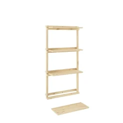 Karup Design Wandregal »Groove Shelving Narrow, Wandregal, Aufbewahrung, Deko, Platzsparend« (B/H/T ca: 66x25,5x127cm),inkl. 4 Abnehmbare Regalböden aus FSC®-zertifiziertem Massivholz