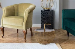 Kayoom Beistelltisch »Art Deco 500, Abstelltisch aus Metall,funktional und stabil« 1 Stk. tlg. Dekorativ, mit abnehmbarem Griff ( 13 cm ), Stauraumfunktion
