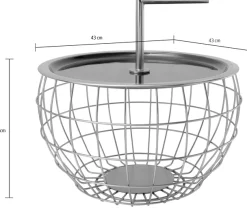 Kayoom Beistelltisch »Art Deco 500, Abstelltisch aus Metall,funktional und stabil« 1 Stk. tlg. Dekorativ, mit abnehmbarem Griff ( 13 cm ), Stauraumfunktion