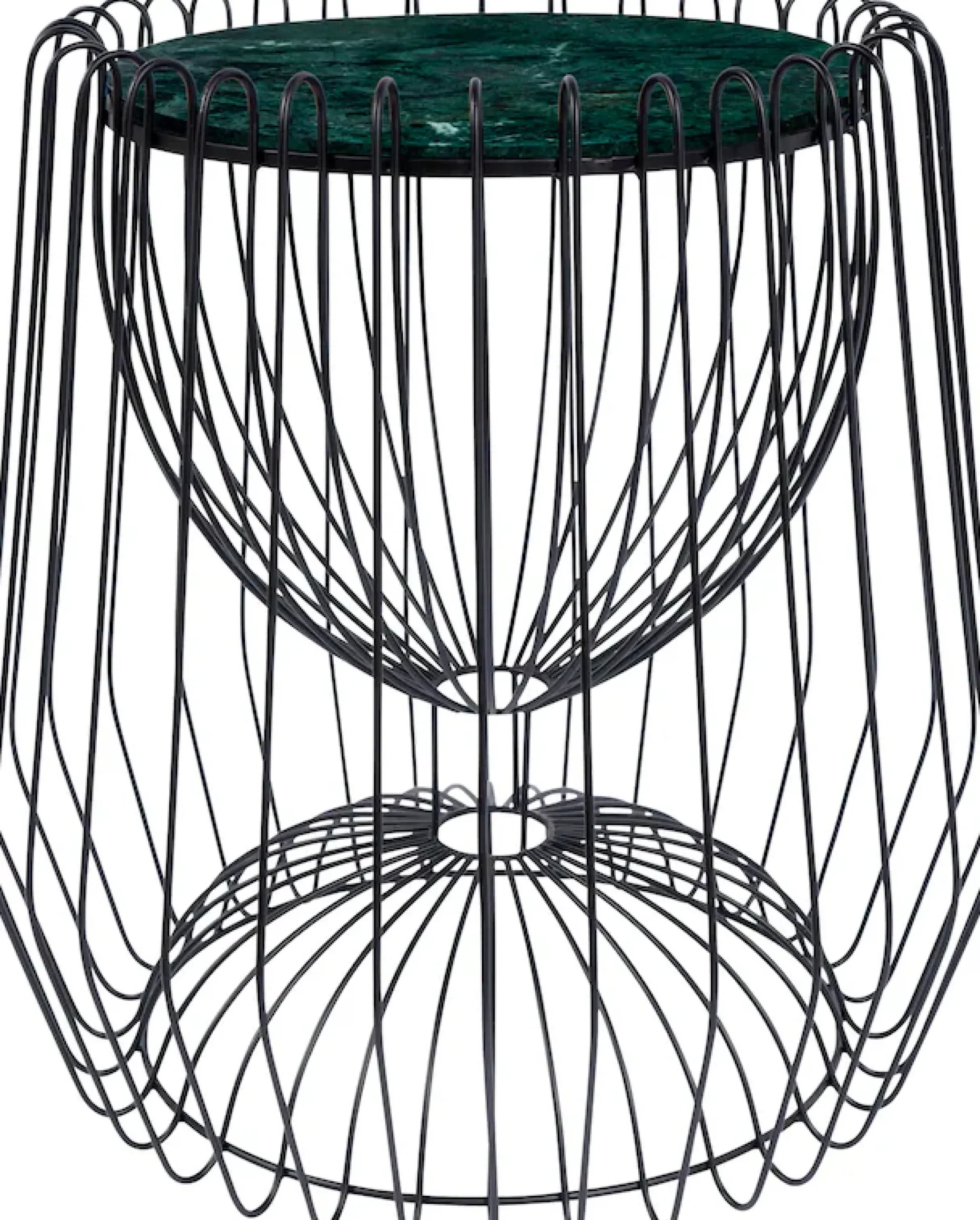 Kayoom Beistelltisch »Malibu 225, Beistelltisch mit edler Marmorplatte« 1 Stk. tlg. ø-Marmorplatte: 33,5 cm, angesagtes Metalldesign, pflegeleicht