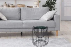Kayoom Beistelltisch »Malibu 225, Beistelltisch mit edler Marmorplatte« 1 Stk. tlg. ø-Marmorplatte: 33,5 cm, angesagtes Metalldesign, pflegeleicht