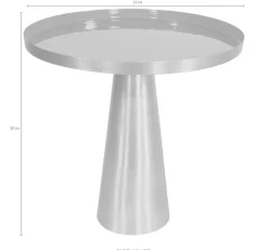 Kayoom Beistelltisch »Morrison 525, Beistelltisch in runder Form, stilvolles Retro-Design« 1 Stk. tlg. Tischplatte in Tablettform, moderne Farben, Tablettrandhöhe: 3 cm