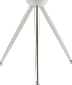 Kayoom Beistelltisch »Ontario 325, RundeGlasplatte aus Sicherheitsglas, 100% Edelstahl« 1 Stk. tlg. Minimalistisch, Gestell in Tripod-Design, mit Tragering