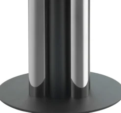 Kayoom Beistelltisch »Ontario 225, RundeGlasplatte aus Sicherheitsglas, 100% Edelstahl« 1 Stk. tlg. Modernes Design, zweifarbiges Säulengestell, Eyecatcher Element