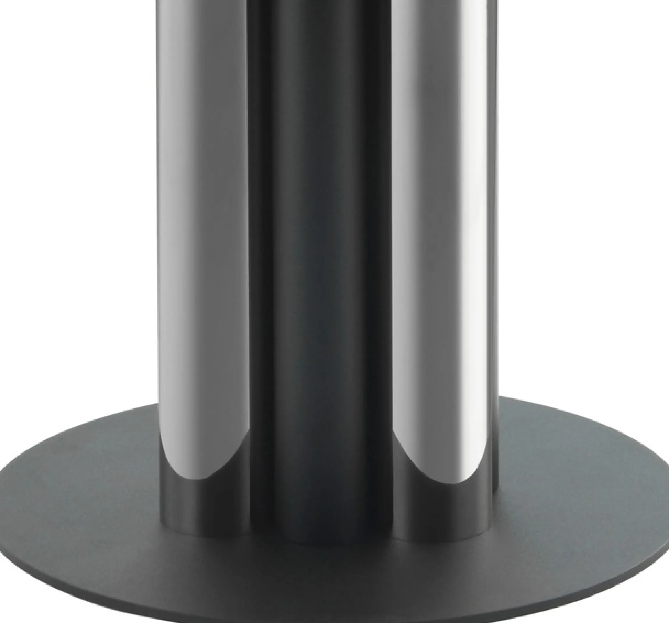 Kayoom Beistelltisch »Ontario 225, RundeGlasplatte aus Sicherheitsglas, 100% Edelstahl« 1 Stk. tlg. Modernes Design, zweifarbiges Säulengestell, Eyecatcher Element