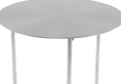 Kayoom Beistelltisch »Pema, Minimalistisches Design, Passt zu jedem Einrichtungsstil« 1 Stk. tlg. minimalistisches Gestelldesign aus Edelstahl, runde Ablagefläche