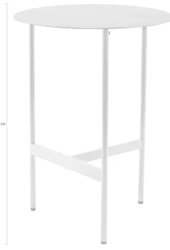 Kayoom Beistelltisch »Pema, Minimalistisches Design, Passt zu jedem Einrichtungsstil« 1 Stk. tlg. minimalistisches Gestelldesign aus Edelstahl, runde Ablagefläche