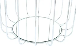 Kayoom Beistelltisch »Pouf Comfortable 110, abnehmbares und wendbares Oberteil« 1 Stk. tlg. praktisch umzuwandeln in Tisch oder Hocker, mit Spiegelglas