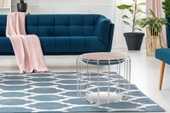 Kayoom Beistelltisch »Pouf Comfortable 110, abnehmbares und wendbares Oberteil« 1 Stk. tlg. praktisch umzuwandeln in Tisch oder Hocker, mit Spiegelglas