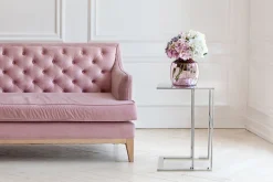 Kayoom Beistelltisch »Sten 125, Minimalistischer Stil, Gefertigt aus 100 % Edelstahl« 1 Stk. tlg. Minimalistischer Beistellisch in C-Form aus Edelstahl
