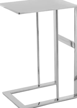 Kayoom Beistelltisch »Sten 125, Minimalistischer Stil, Gefertigt aus 100 % Edelstahl« 1 Stk. tlg. Minimalistischer Beistellisch in C-Form aus Edelstahl