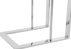 Kayoom Beistelltisch »Sten 125, Minimalistischer Stil, Gefertigt aus 100 % Edelstahl« 1 Stk. tlg. Minimalistischer Beistellisch in C-Form aus Edelstahl
