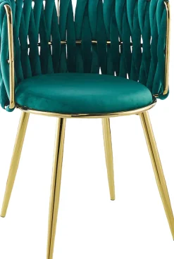 Kayoom Esszimmerstuhl »Stuhl Milla 125 2er-Set,tolles Design der Rückenlehne,runde Sitzfläche« (Set) 2 Stk.samtweicher Bezug, hochwertig, vielseitig einsetzbarer Stuhl